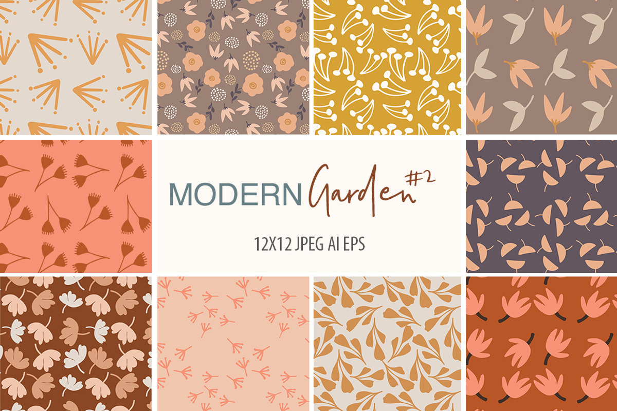 Modern Garden Floral Collection #2, an Illustration by Sweet Fig (Photo 2 of 13)