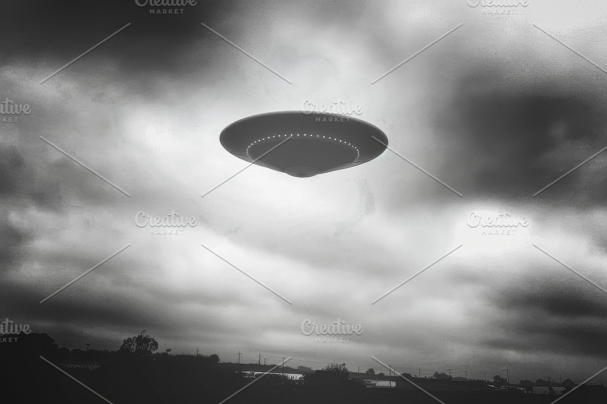 97 UFO objects flying in the sky, a Transportation Photo by Handmadefont (Photo 83 of 101)