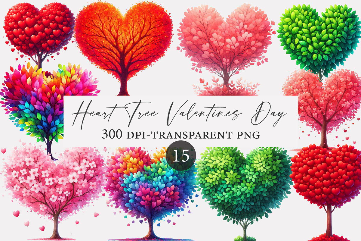Heart Tree Valentines Day Clipart, an Illustration by Designworld (Photo 1 of 5)
