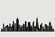 Modern City Skyline Vector Bundle, an Illustration by abu67222 (Thumbnail 6 of 7)