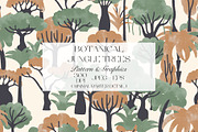 Botanical Jungle Trees Pattern, a Pattern Graphic by StudioGlouna (Thumbnail 1 of 5)