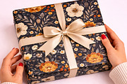 Vintage Red Folk Floral pattern, a Pattern Graphic by Canvas Craft (Thumbnail 4 of 6)