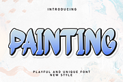 Painting | Script Font, a Script Font by Scratchones (Thumbnail 1 of 8)