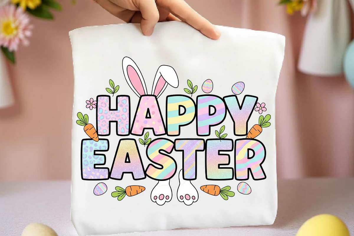 Happy Easter Bunny Png, an Illustration by DreamArtGraphic (Photo 2 of 4)