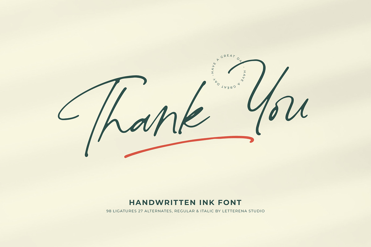 Peglastone Handwritten Ink Font, a Script Font by Letterena Studios Script (Photo 20 of 20)