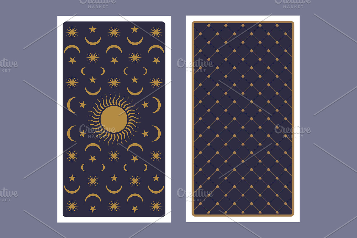 Back of Tarot Cards, a Decorative Illustration by La Inspiratriz (Photo 3 of 7)