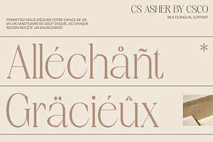 CS Asher Elegant Font