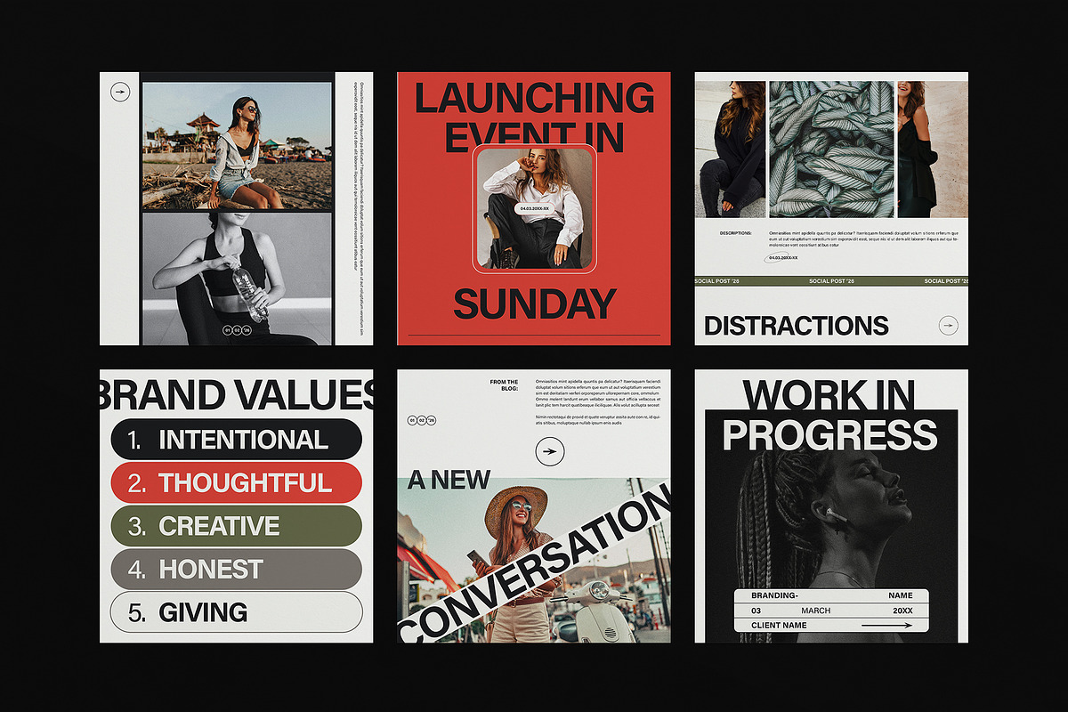 Social Media Kit Post Template, a Social Media Template by E-Type (Photo 3 of 5)