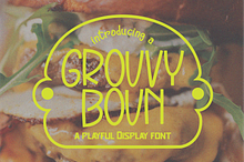 Grouvyboun - Playful Display Font
