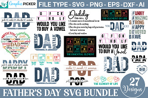 Father's Day SVG Bundle, Father's Da, a Graphic by GraphicPicker