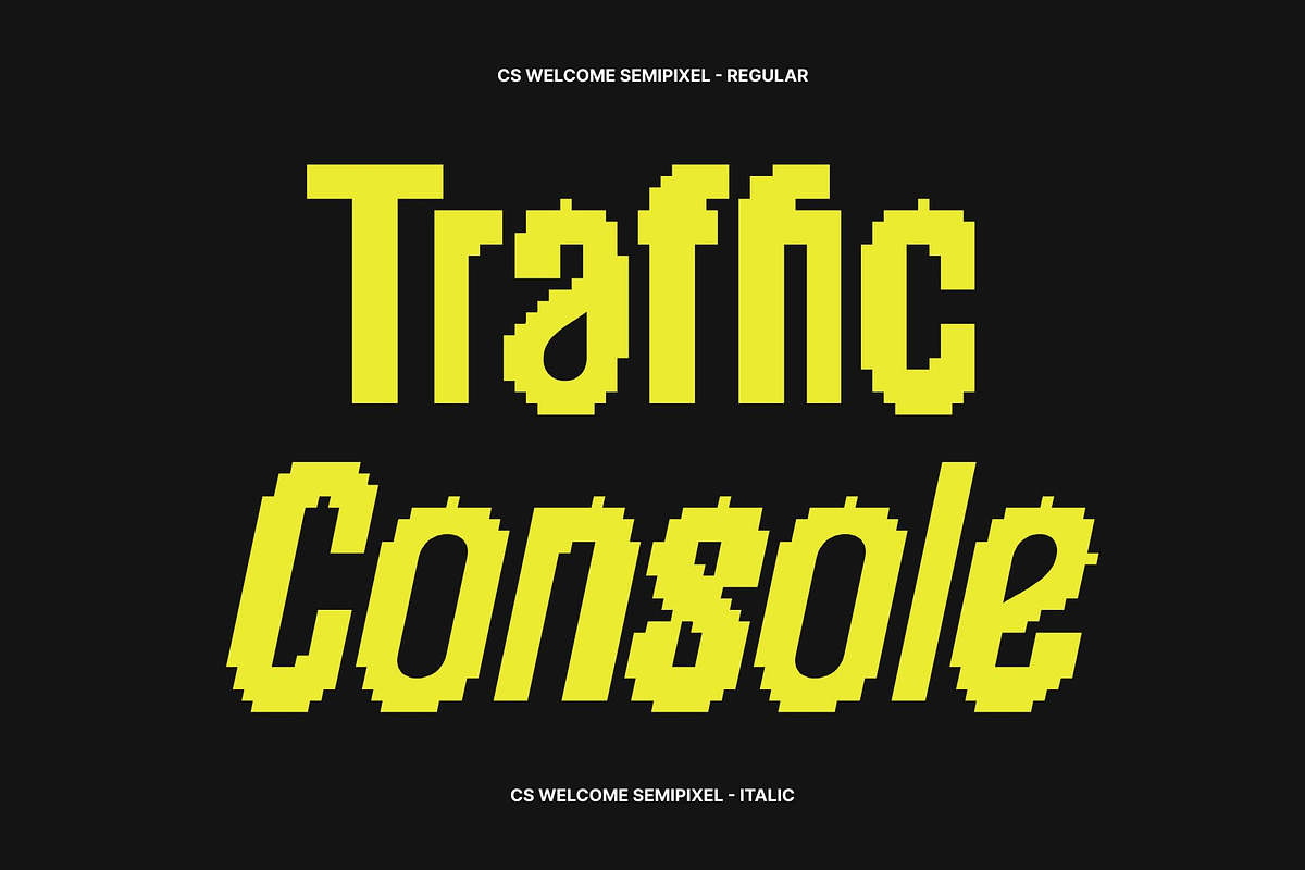 CS Welcome Semipixel, a Sans Serif Font by Craft Supply Co. (Photo 3 of 8)