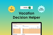 Vacation Decision Helper - Excel, an App Template by Ardent Workshop (Thumbnail 1 of 9)