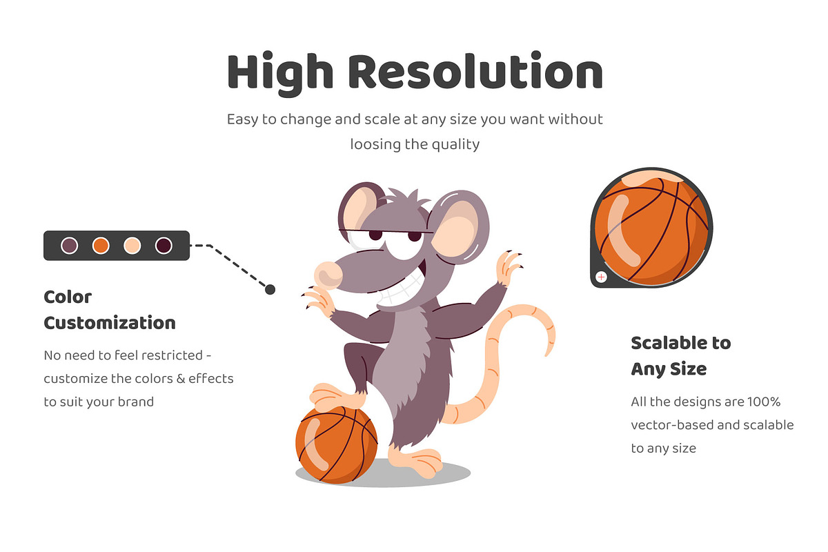 Rat Cartoon Sticker Pack, an Emoji Icon by Vectors Market (Photo 3 of 6)