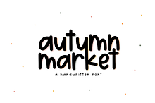 Autumn Market | Handwritten Font