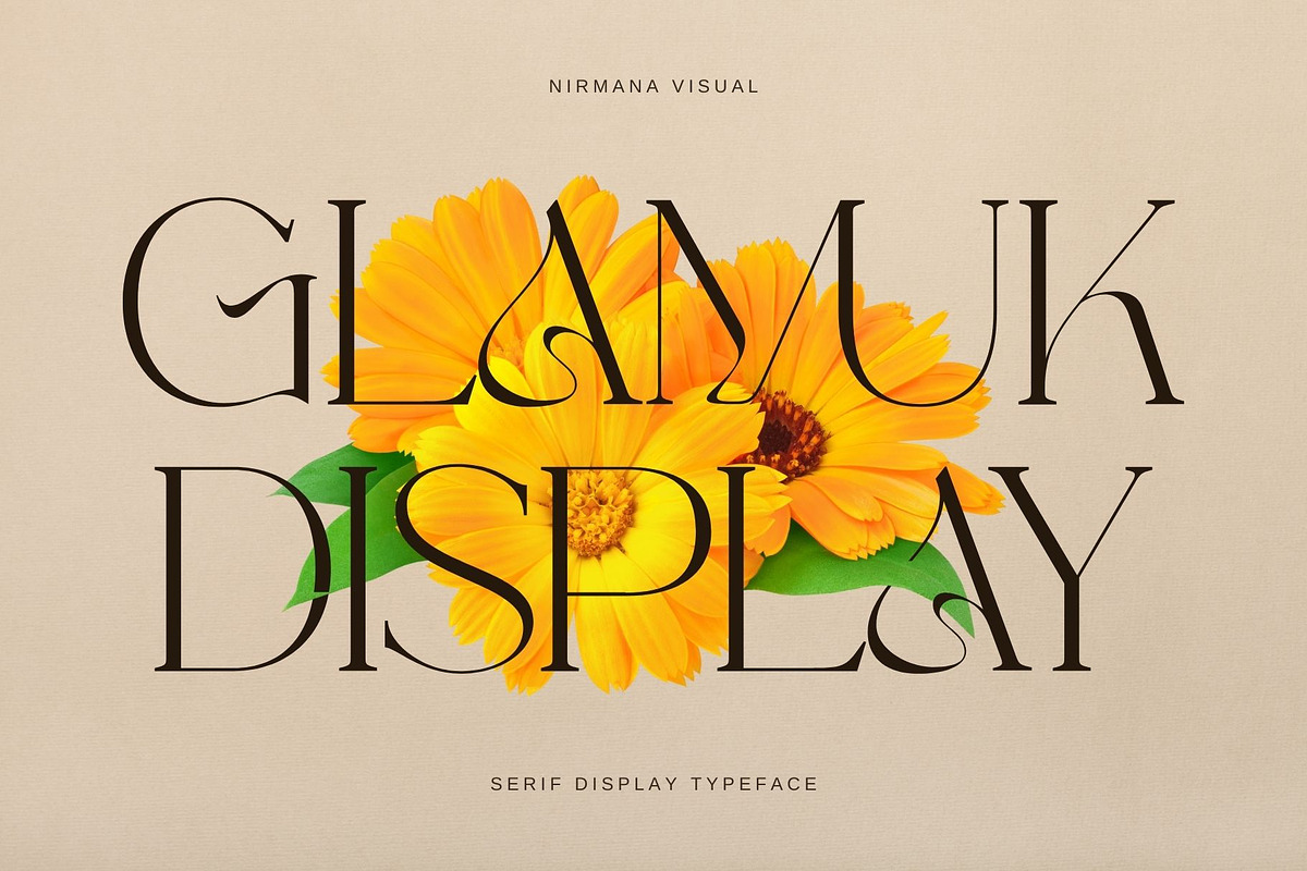 Glamuk Display - Modern Serif, a Serif Font by Nirmana Visual (Photo 1 of 16)