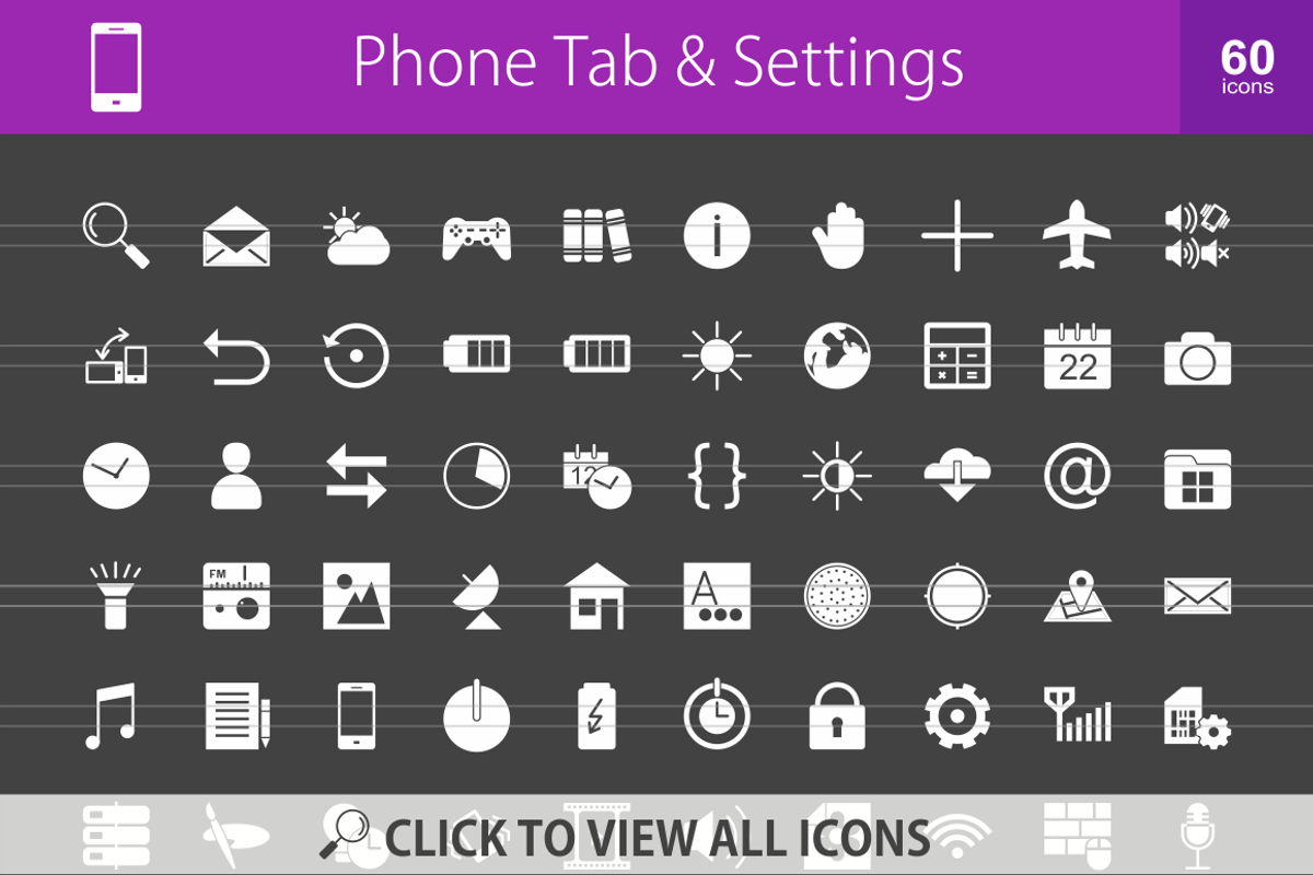 1000+ Glyph Inverted Icons (V1) preview 2