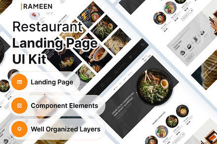 Rameen | Restaurant Landing Page UI