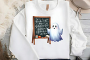 Ghost School Clipart PNG, an Illustration by DreamCafeArt (Thumbnail 3 of 5)