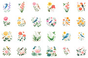 Birth Month Flowers & Birds Procreat, an Illustration by Sublimation Artist (Thumbnail 2 of 6)