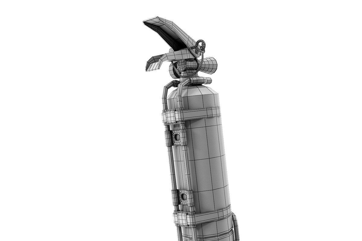 Fire Extinguisher, an Object 3D Model by Tedi Permana (Photo 2 of 11)