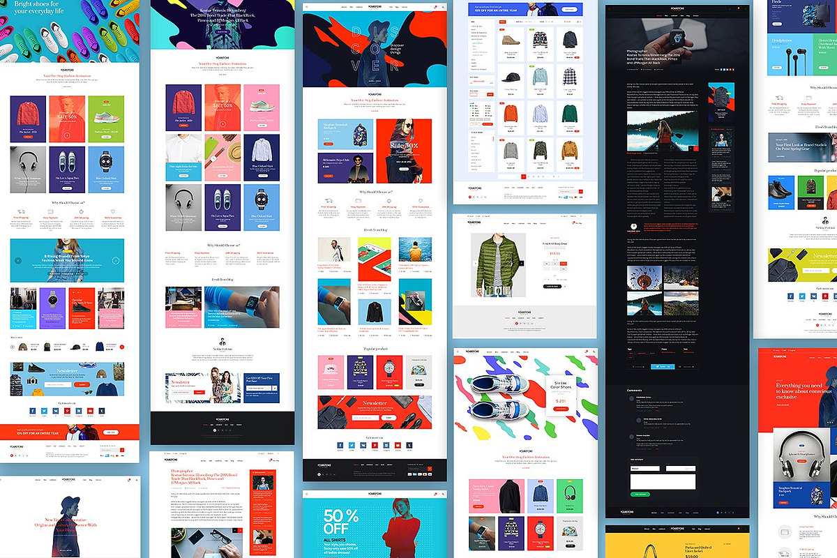 Multicolor Pack, a Templates & Theme by Amirzhanuly (Photo 4 of 9)