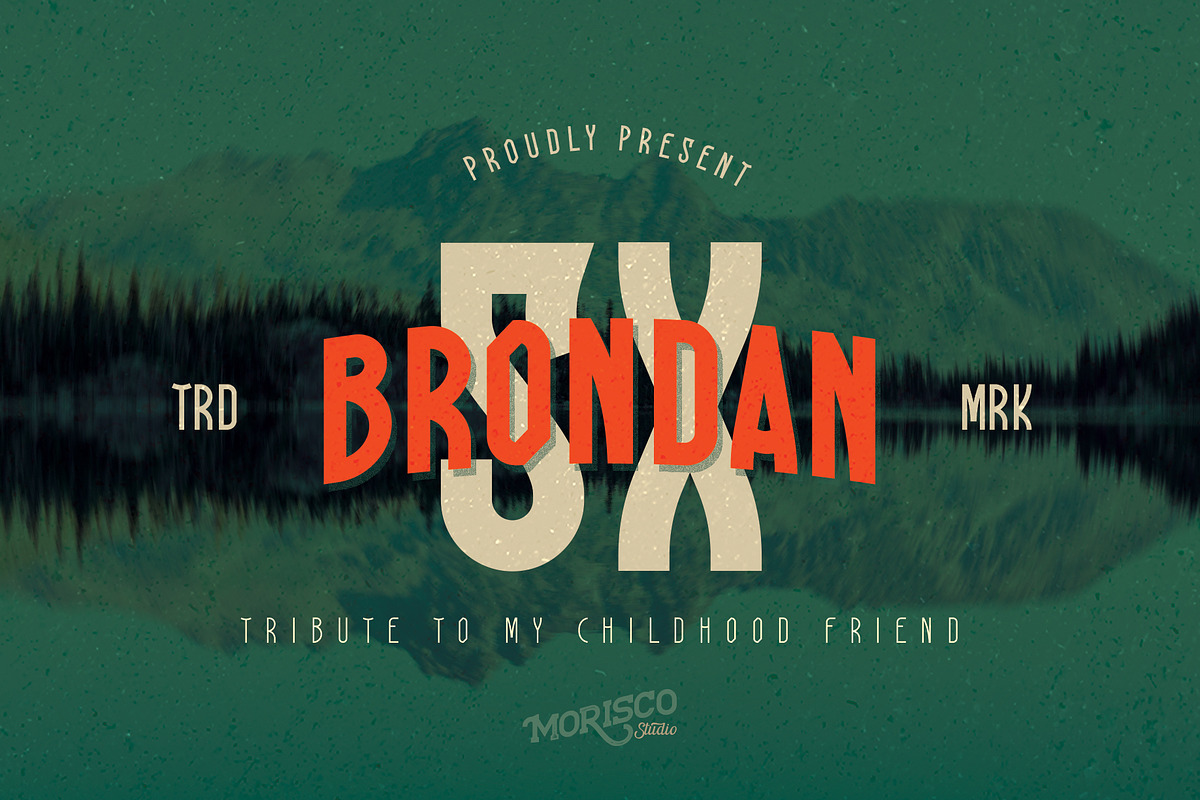 Brondan SX, a Sans Serif Font by Morisco (Photo 1 of 6)