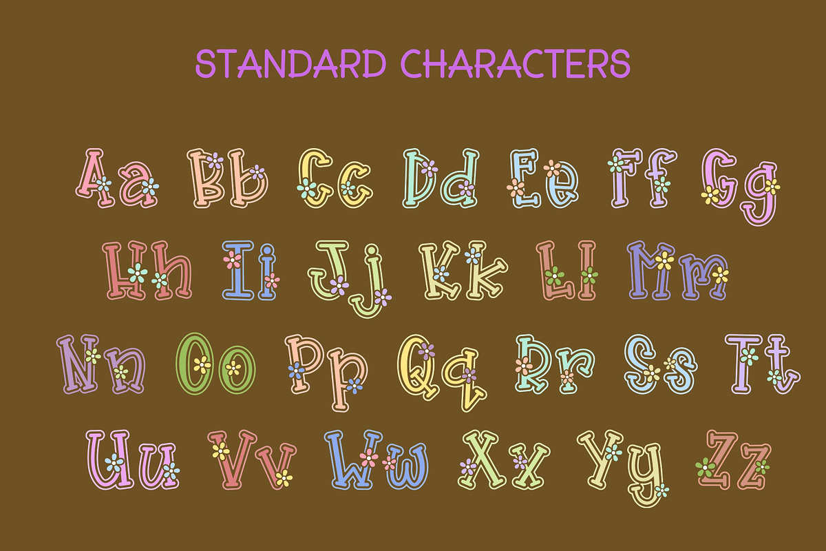 Candy Blossom - Color Font, a Serif Font by Adalin Shop (Photo 2 of 3)
