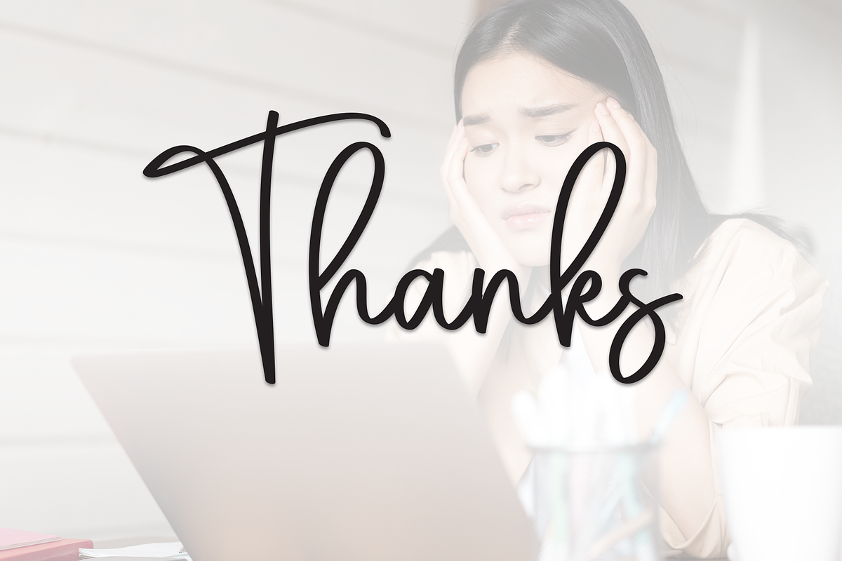 Overthinking | Script Font, a Handwritten Font by Scratchones (Photo 8 of 8)