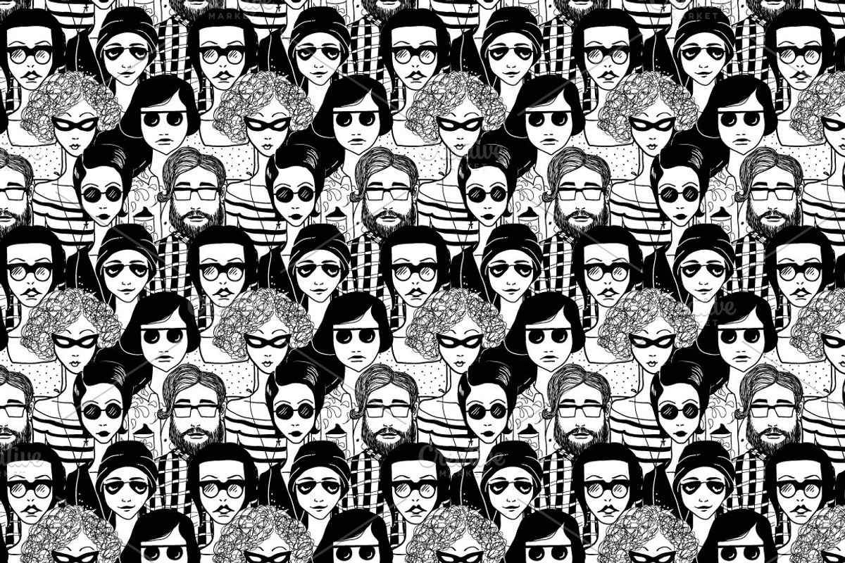 People in sunglasses set, a Person Illustration by AnastasiaFears (Photo 4 of 4)