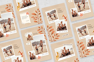 Summer Family Photo Card Template