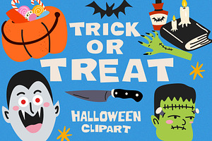 Trick or Treat. Halloween clipart