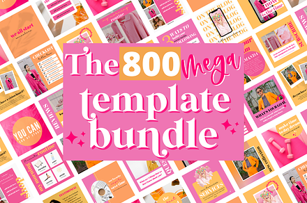 Bright Colorful Instagram Templates, a Social Media Template by Oh So Social Boutique