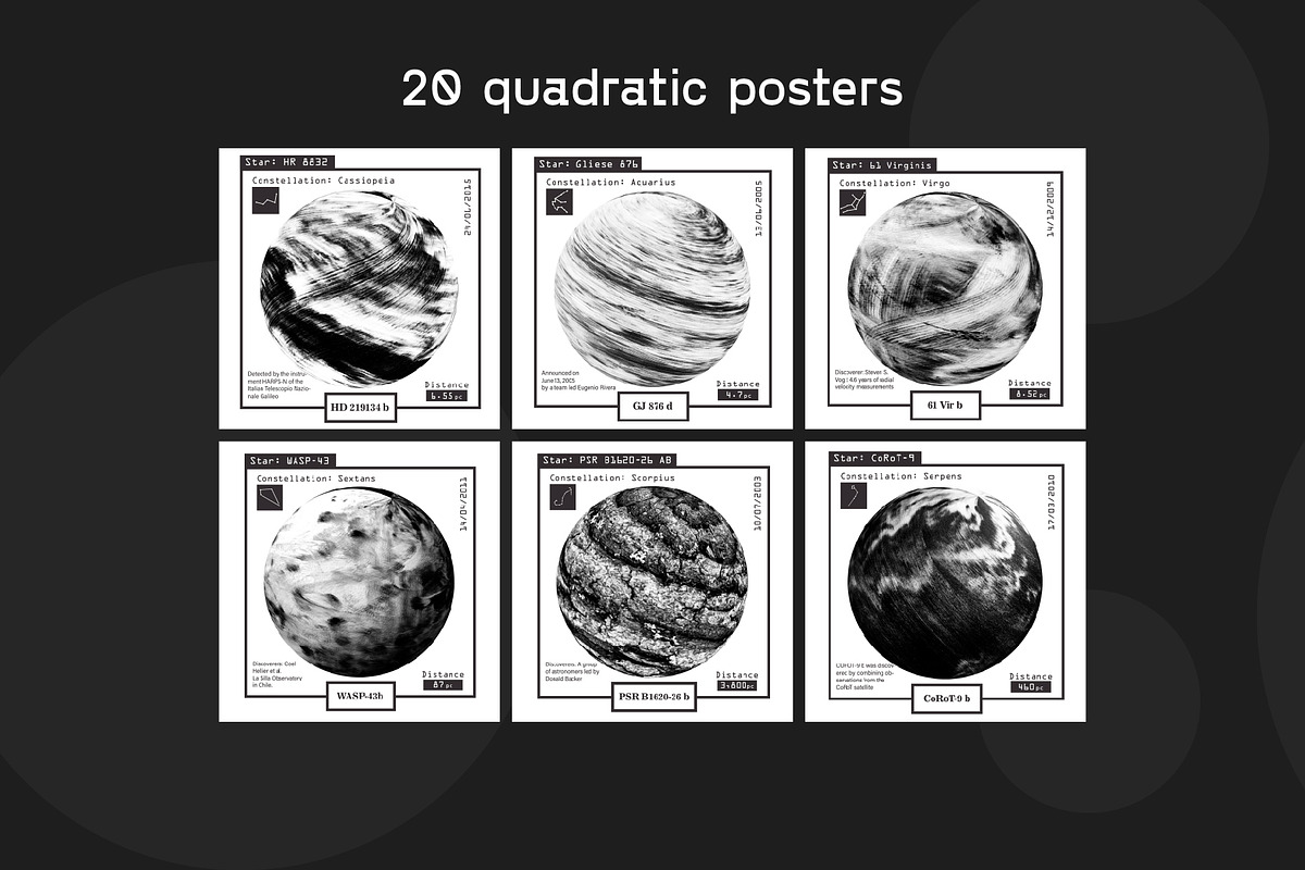 Exoplanets | Graphic set | 20 PNG's, an Object Graphic by Artem Vorotnikov (Photo 3 of 13)