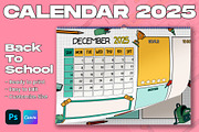 Annual Calendar 2025 Back to School, a Poster Template by Emilly Studio (Thumbnail 1 of 5)