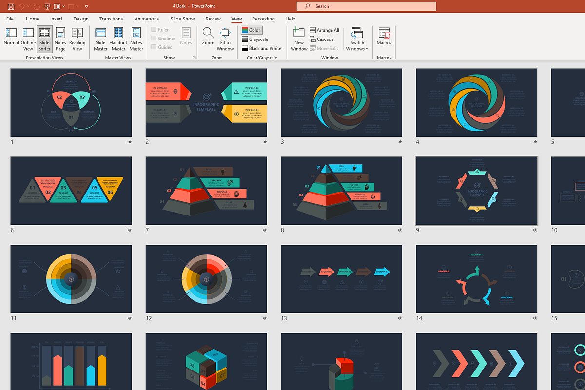 Modern Presentation Template, a Presentation Template by Infographics project (Photo 9 of 12)