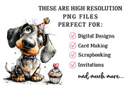 Whimsical Valentine Dachshund Clipar, an Illustration by OK Design (Thumbnail 4 of 6)