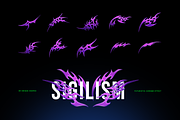 Futuristic Neotribal Chrome Shapes, an Object Graphic by Svaha Graphic Studio (Thumbnail 5 of 6)