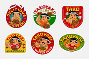 Takoyaki Restaurant Logo Template, a Design Template by MEDZ (Thumbnail 2 of 2)