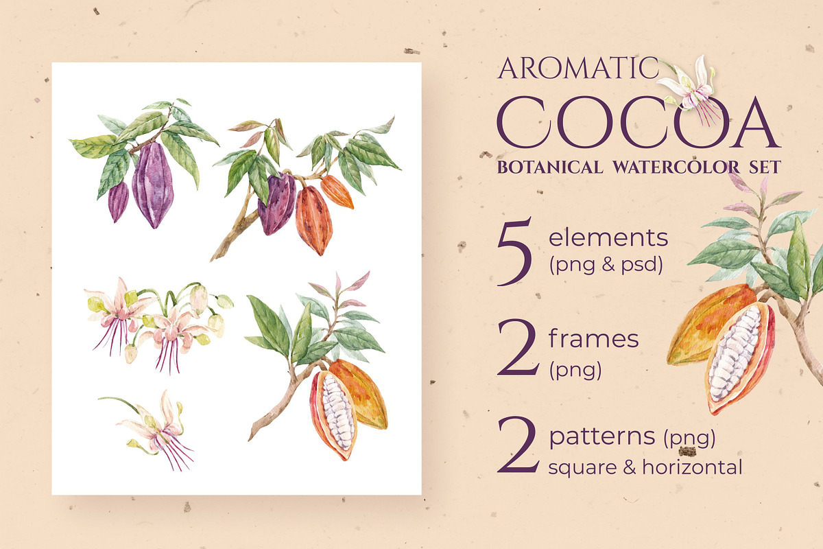 Aromatic Cocoa Watercolor Set, a Graphic by Lembrik's Artworks (Photo 5 of 5)