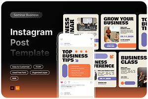 Seminar Business Instagram Post, a Social Media Template by Annora Studio