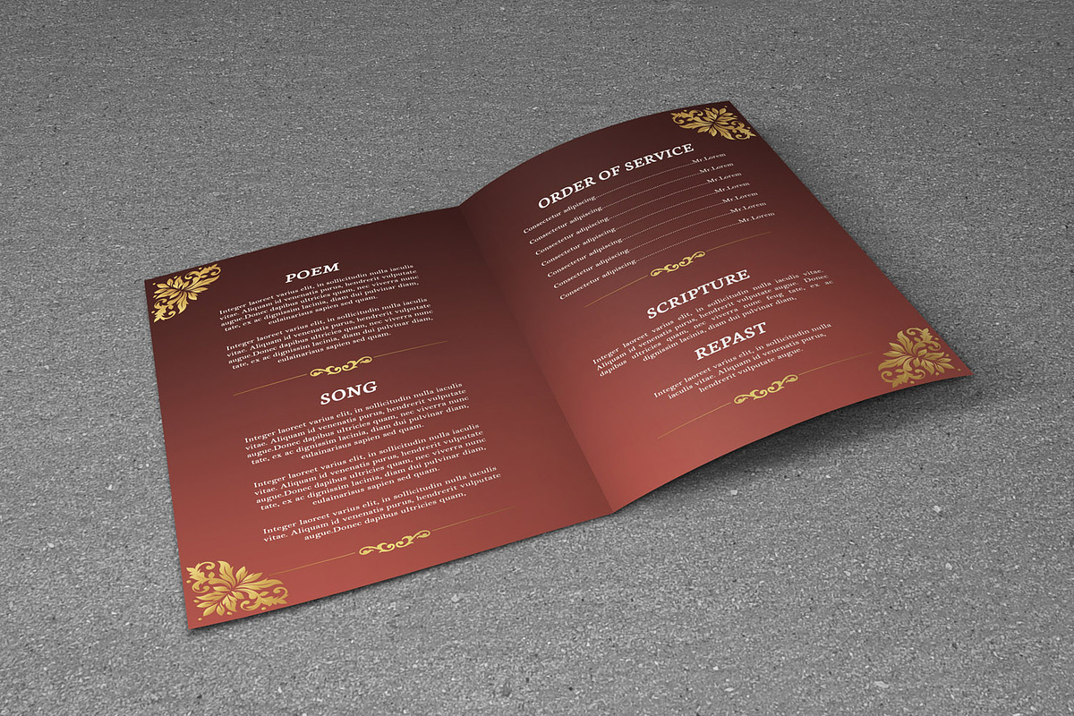 Printable Funeral Template-V257, a Brochure Template by Template Shop (Photo 2 of 4)