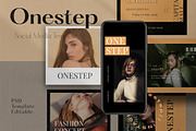 One Step - Social Media Pack+Stories, a Social Media Template by Dirtytemp Studio (Thumbnail 1 of 13)