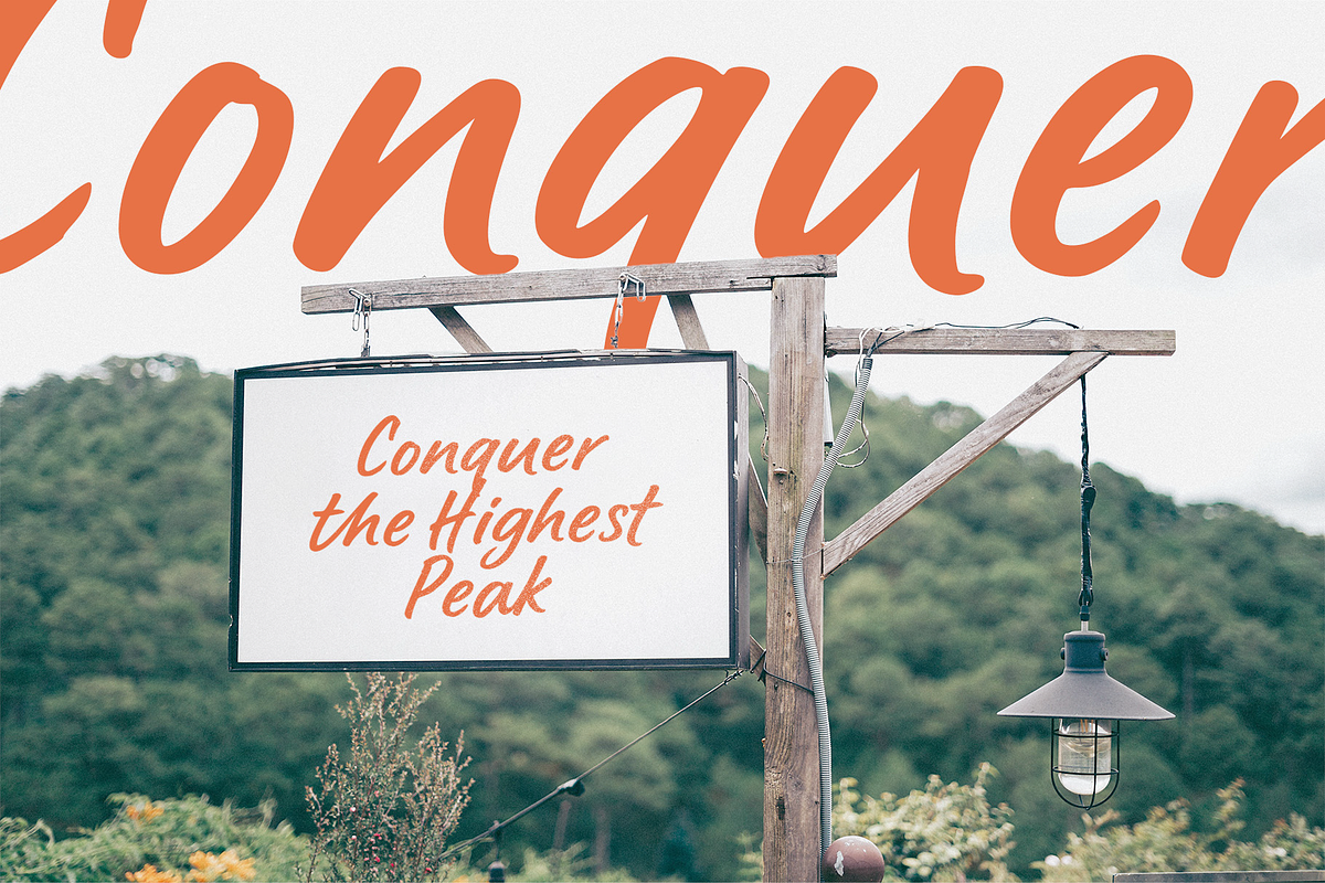 Rustline Bold Handwritten Script, a Handwritten Font by Namela Studio (Photo 6 of 8)
