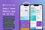 Smart Home Mobile App UI Kit, an UI Kit Template by Muhammad_Ahmad (Thumbnail 1 of 6)