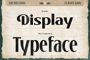 Prestion, a Sans Serif Font by Burntilldead (Thumbnail 4 of 12)
