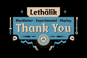 Lethalik Blackletter Experimental