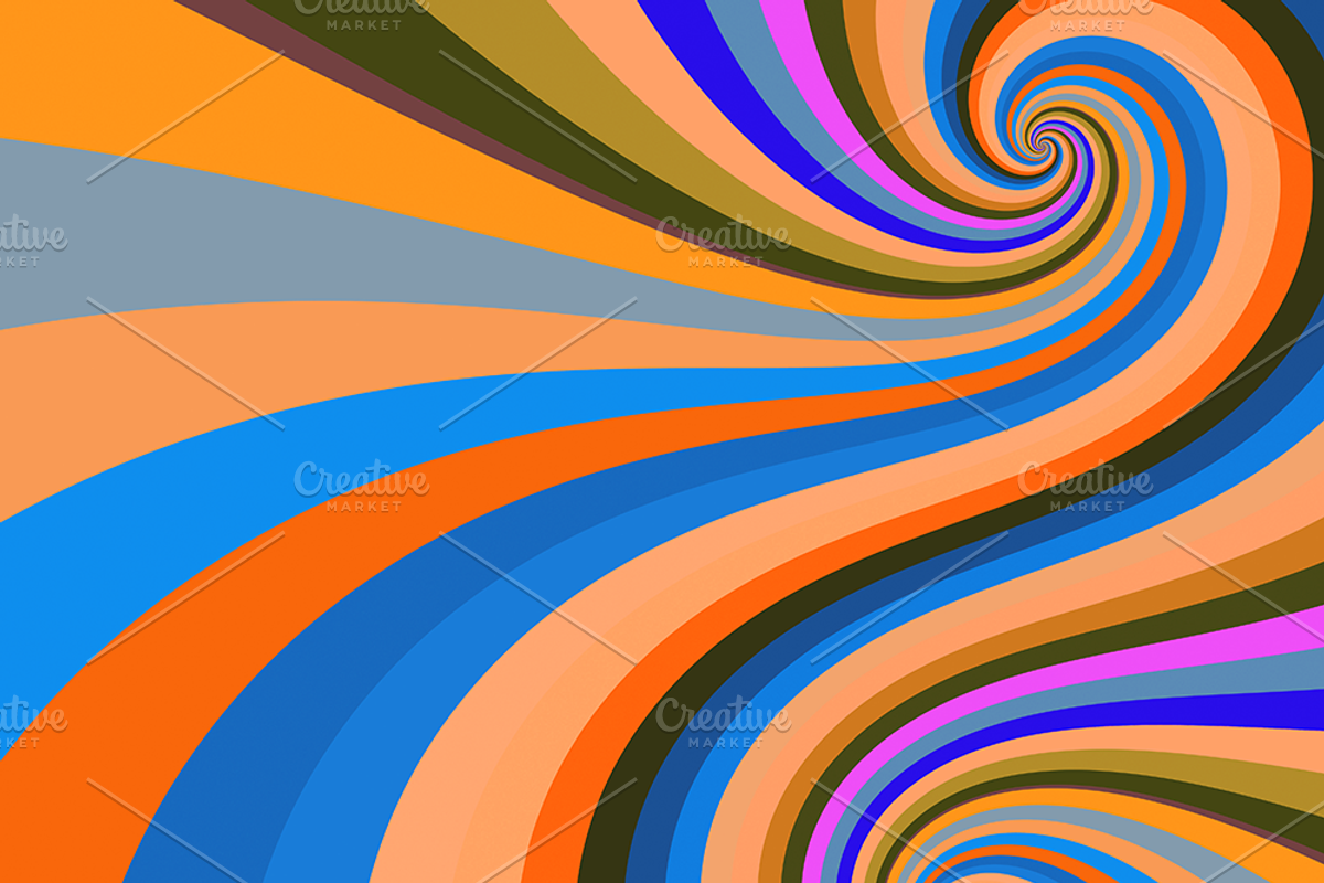RETRO SWIRLS, a Texture Graphic by CULTVISION (Photo 7 of 7)