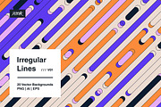 Irregular Lines - Vector Backgrounds, a Background Graphic by dvtchk (Thumbnail 3 of 13)