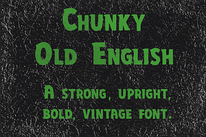 Chunky Old English Font