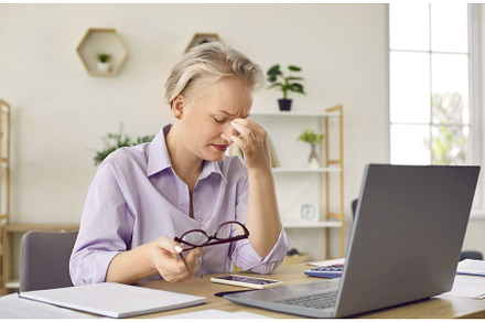 Tired senior business lady is, a Business Photo by StudioRomantic